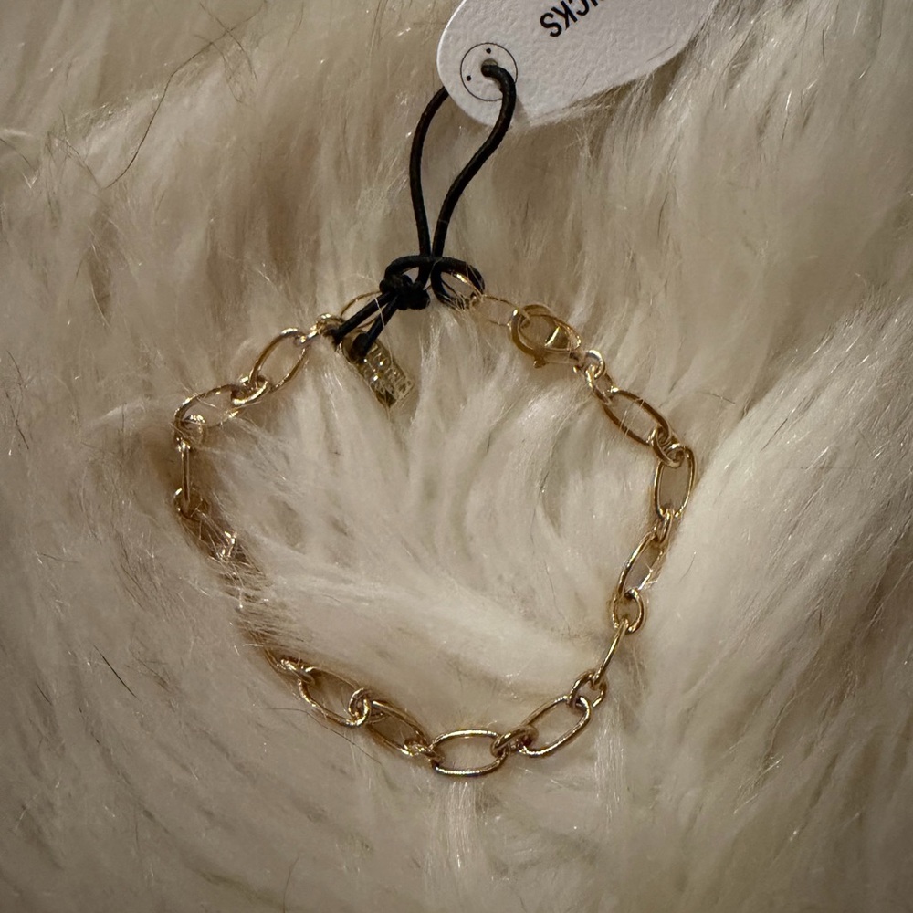 Electric Picks Gold Link Bracelet